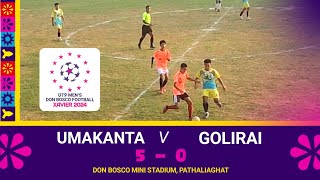 Umakanta Fc 5  0 Golirai  DON BOSCO KNOCKOUT FOOTBALL TOURNAMENT 2024 [upl. by Napoleon]