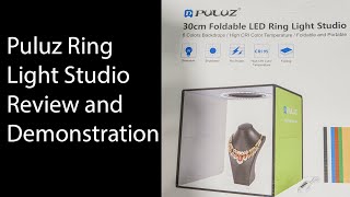 Puluz Light Box and Photo Studio Review and Demonstration [upl. by Nallij]