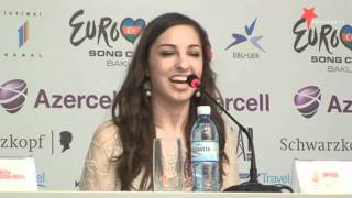 De tweede persconferentie van Iris in Bakoe Eurovisie Songfestival 2012 [upl. by Guinevere]