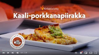 Gluteenitonta arkiruokaa Kaaliporkkanapiirakka [upl. by Arem]