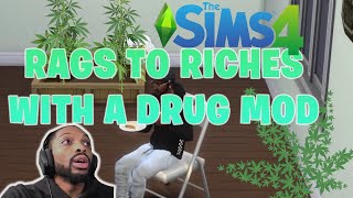 The Sims 4 Rags To Riches Gameplay  Basemental quotdrugquot mod S 1 Pt 1 [upl. by Yrrap863]