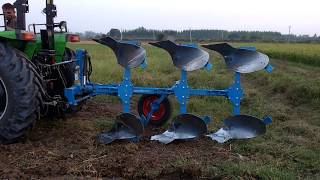 Deutz Fahr 70 HP tractor performance  Lemken reversible MB plough  3 bottom [upl. by Corwin133]