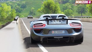 Forza Horizon 4  Porsche 918 Spyder  Goliath Gameplay [upl. by Tenneb305]