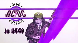 ACDC  High Voltage Full Album in A440 [upl. by Eycats]