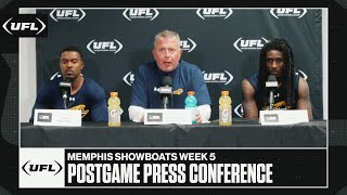 Memphis Showboats Week 5 postgame press conference  United Football League [upl. by Beuthel]