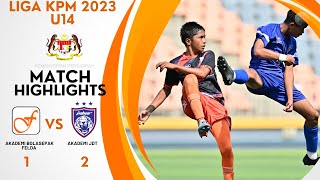 HIGHLIGHTS LIGA KPM 2023  FELDA U14 1  2 JDT U14  28032023 [upl. by Ycal894]