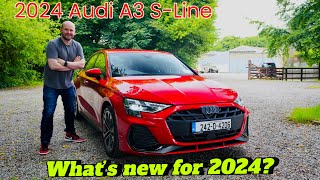 New Audi A3 SLine review  Better than Mercedes and BMW [upl. by Orvas]