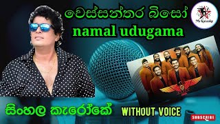 Wessanthara Biso karaoke without voice වෙස්සන්තර බිසෝ  Namal Udugama Flashback [upl. by Angie]