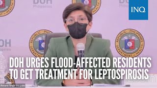 DOH urges floodaffected residents to get treatment for leptospirosis [upl. by Rosemonde]