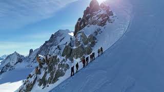 Aiguille du Midi  Paragliding takeoff [upl. by Lacey]