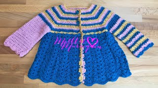 Suéter Crochet para Bebe 3 meses cc [upl. by Rehtse932]