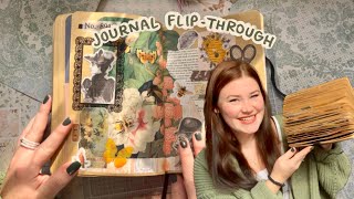 I journaled everyday for 2 months  finished journal flip through  collage junk journal [upl. by Alitta]