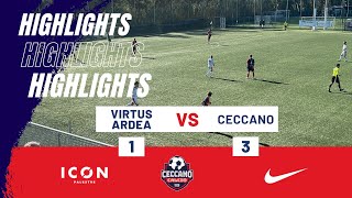 Virtus Ardea  Ceccano 13 Highlights [upl. by Virendra376]