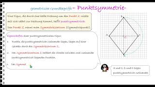 LernvideoPunktsymmetrie Klasse 5 [upl. by Strait]