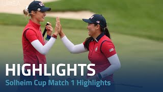 Solheim Cup 2024  Match 1 Highlights [upl. by Cilurzo603]