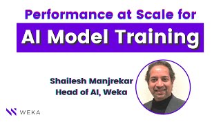 WekaIO  Performance at Scale for Model Training [upl. by Renmus]