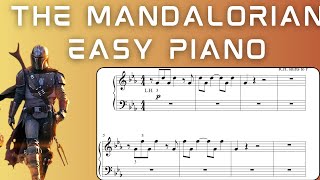 Theme from The Mandalorian  Easy Piano [upl. by Warton]