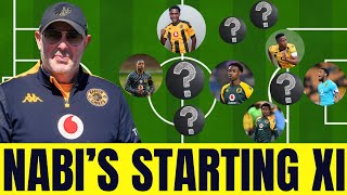 Kaizer Chiefs vs Marumo Gallants Nabis Starting Lineup [upl. by Holmann841]