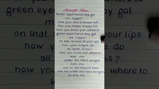 Lisa  Moonlit Floor Lyrics lisa fyp shorts shortsfeed youtubeshorts [upl. by Adnaloy850]