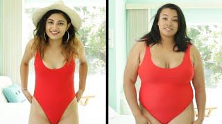 Women Try The Ultimate SizeInclusive Swimsuit [upl. by Enerod]