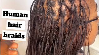 Braids With Human Hair Body wave [upl. by Aromat]