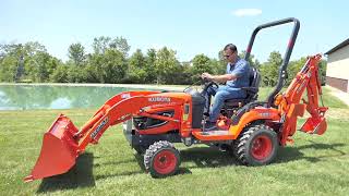 Auction 91224  Kubota BX25DLB Loader Backhoe Defiance Ohio [upl. by Orlene]