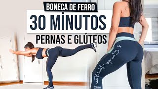 30 Min Para Engrossar A Coxa E Endurecer O Bumbum Em Casa  BONECA DE FERRO  15 [upl. by Trabue]