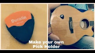 HomeMade Guitar Pick Holder  Cool DIY [upl. by Nivram]