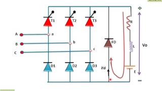 Three Phase Full Semiconverter Using RLE Load हिन्दी [upl. by Bancroft165]