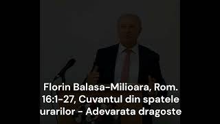 Florin B  Biserica Milioara Targoviste Rom 16127  Adevarata dragoste pusa in practica [upl. by Mahsih230]