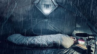 CAMPING IN THE RAIN WITH WARM AND COZY TENT • RELAXING ASMR [upl. by Wallach814]