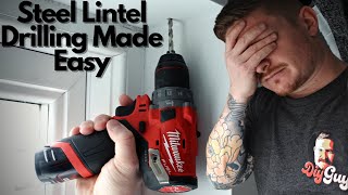 How To Drill Through a Metal Lintel  Blind Fixing Made Easy [upl. by Ralston]