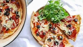 Pourable Pizza Dough Recipe [upl. by Nosam]