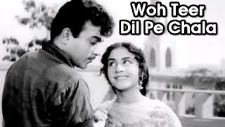 Woh Teer Dil Pe Chala  Romantic Song  Mohammed Rafi amp Asha Bhosle  Aarti 1962 Hindi Movie [upl. by Aicenat]