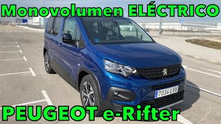 Peugeot eRifter 2022 la REVOLUCIÓN DE LOS MONOVOLÚMENES ELÉCTRICOS Review prueba y opinión MOTORK [upl. by Morganica]