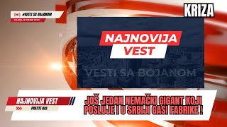 Još jedan Nemački gigant koji posluje i u Srbiji gasi fabrike [upl. by Farika819]