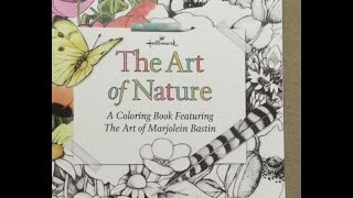 The Art of Nature  Marjolein Bastin Coloring Book flip through [upl. by Ardisj300]