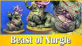 Joyful Painting  Maggotking of Nurgle  Beast of Nurgle back to my roots [upl. by Eillac600]