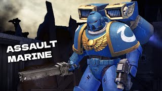 Ultramarines Assault Marine vs Chaos  Warhammer 40000 Space Marine Augmented Mod [upl. by Yrffej]