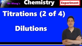 IB Chemistry How to do titrations 2 of 4 Dilutions [upl. by Lebasi584]