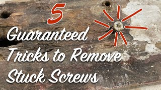 5 Guaranteed Tricks to Remove Stuck Screws [upl. by Adnalay999]