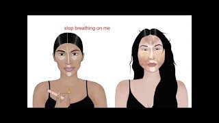 JACLYN HILL ANNOYING KIM KARDASHIAN FOR 5 MINUTES l KKW CONTOUR KIT [upl. by Garret]