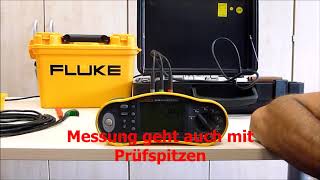 Fluke 1654 Die Prüfung des FI  RCD Fehlerschutzschalters mit ansteigendem Auslösestrom [upl. by Hike]