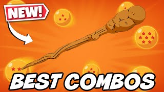 BEST COMBOS FOR NEW KAMESENNINS STAFF PICKAXE DRAGON BALL GEAR BUNDLE  Fortnite [upl. by Knorring930]