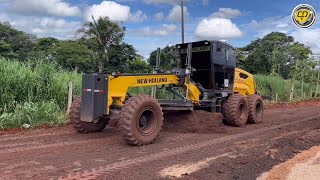 RG170B NO CONSERTO E CASCALHAMENTO DE RUAMotoniveladoraPatrolPatrolaRoad GraderMotor Grader [upl. by Oahc]