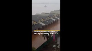 Severe floods inundate Brazil’s southernmost state displacing thousands  AJshorts [upl. by Blakeley853]