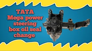 TATA Mega power steering box oil seal change [upl. by Talmud296]