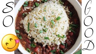 👩🏽‍🍳Red Beans amp Rice Recipe Soul Food Red Beans amp Rice slow cooker edition👩🏽‍🍳 [upl. by Ingrid]