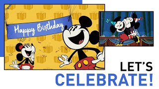 Happy Birthday Mickey amp Minnie  Lets Celebrate [upl. by Ramel]