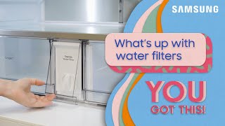 Changing the water filter on your Samsung refrigerator  Samsung US [upl. by Aurore]